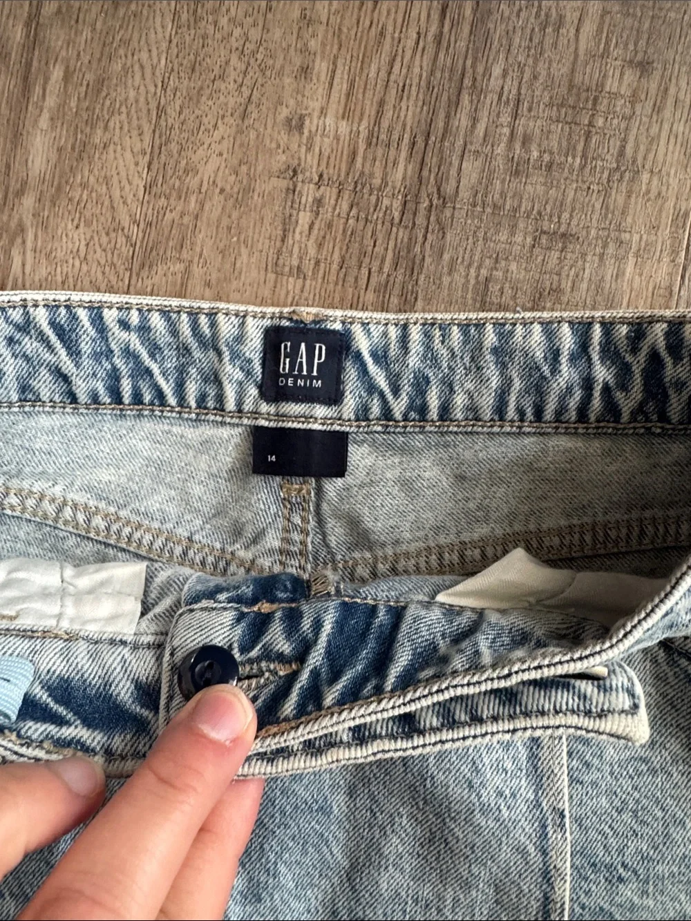 GAP Light Blue Denim Skort